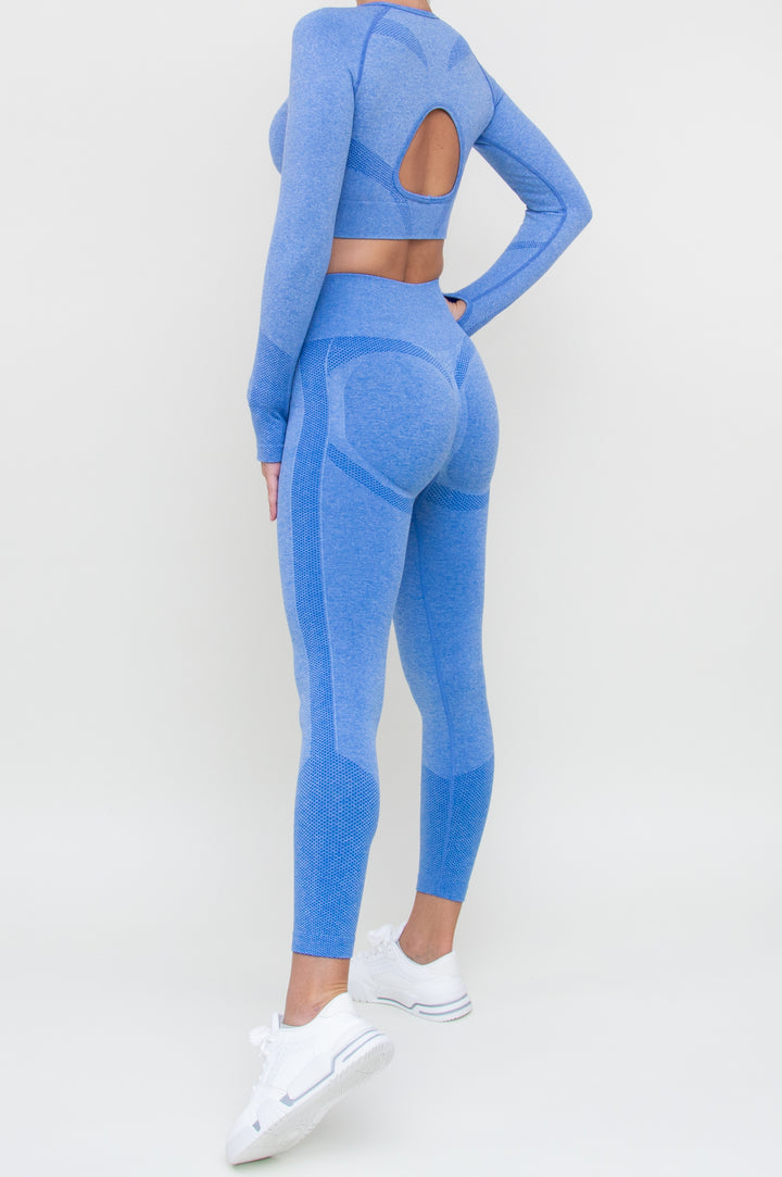 Kostiumas "Seamless Cut Back Blue"