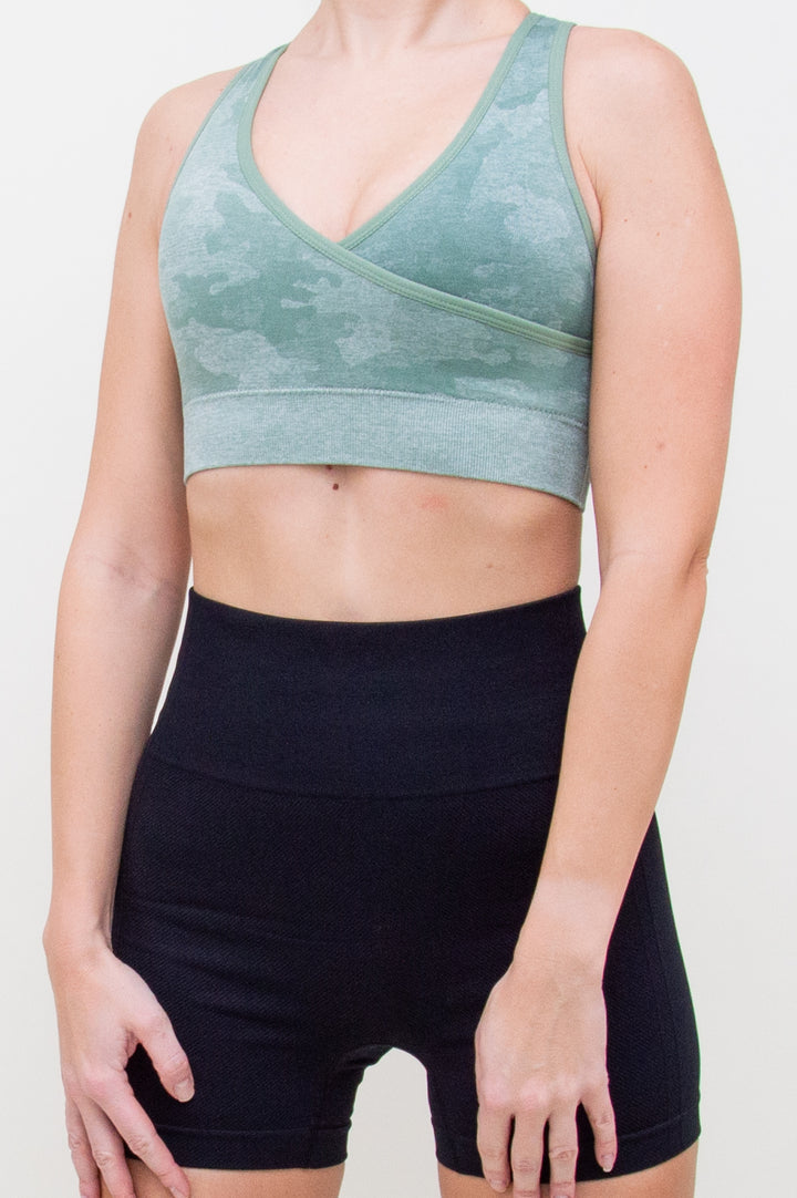 Sportinė liemenėlė "Camo Green"