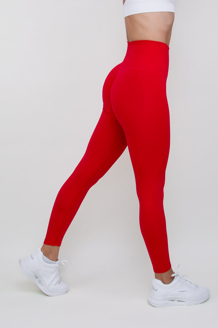 Tamprės "High Waist Compression Red"