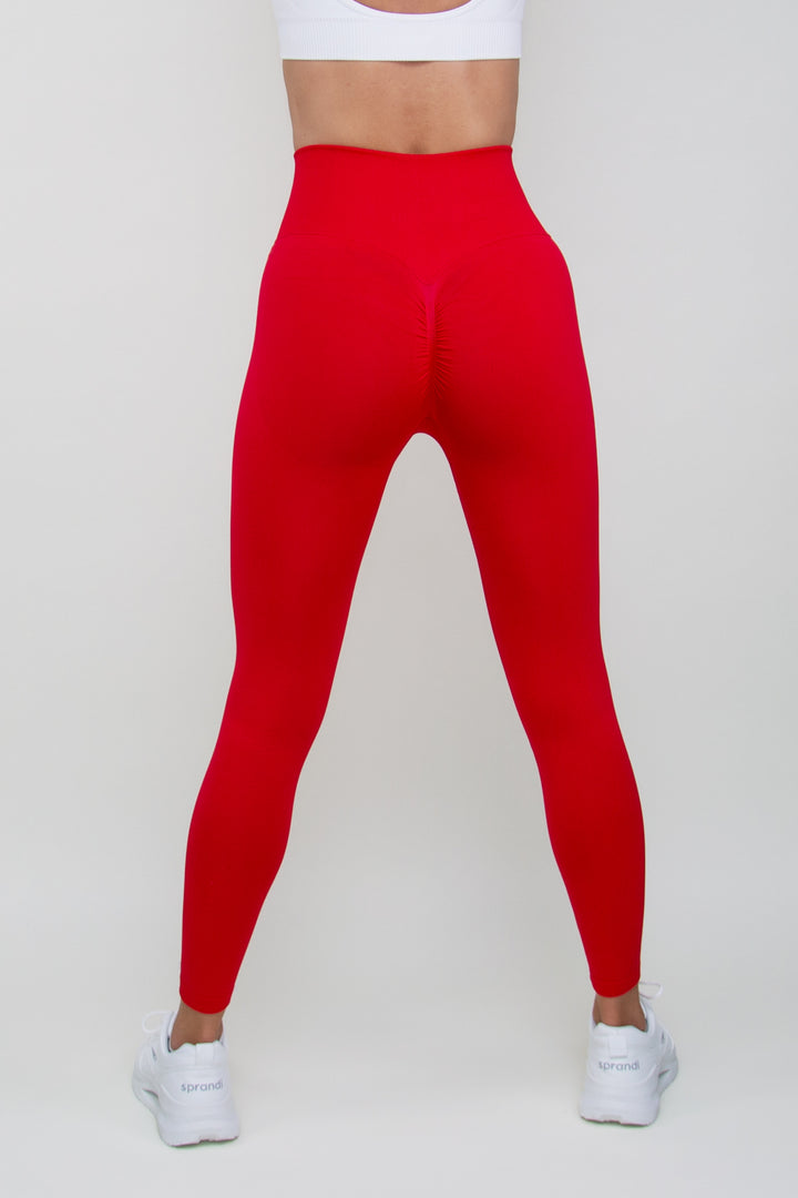 Tamprės "High Waist Compression Red"
