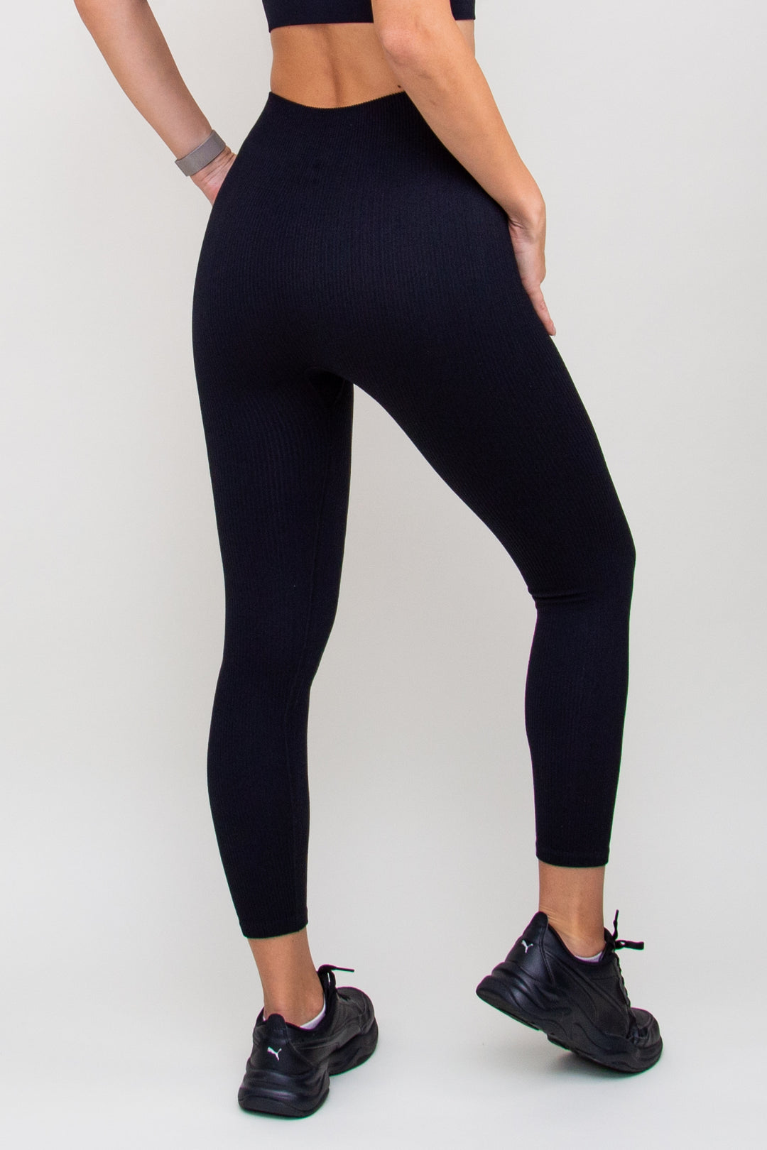Tamprės "Knitted Leggings Black"