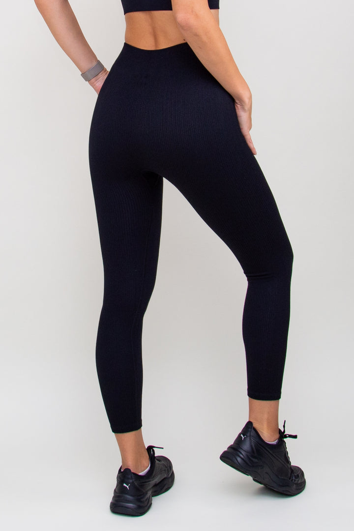 Tamprės "Knitted Leggings Black"