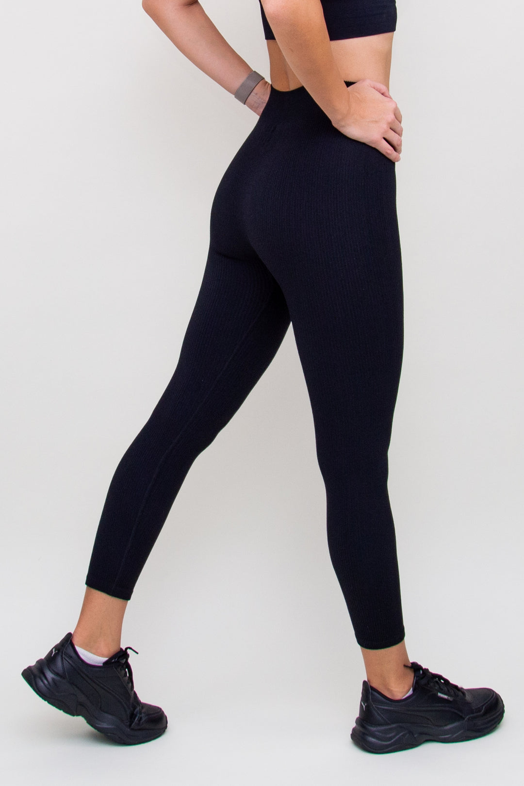 Tamprės "Knitted Leggings Black"