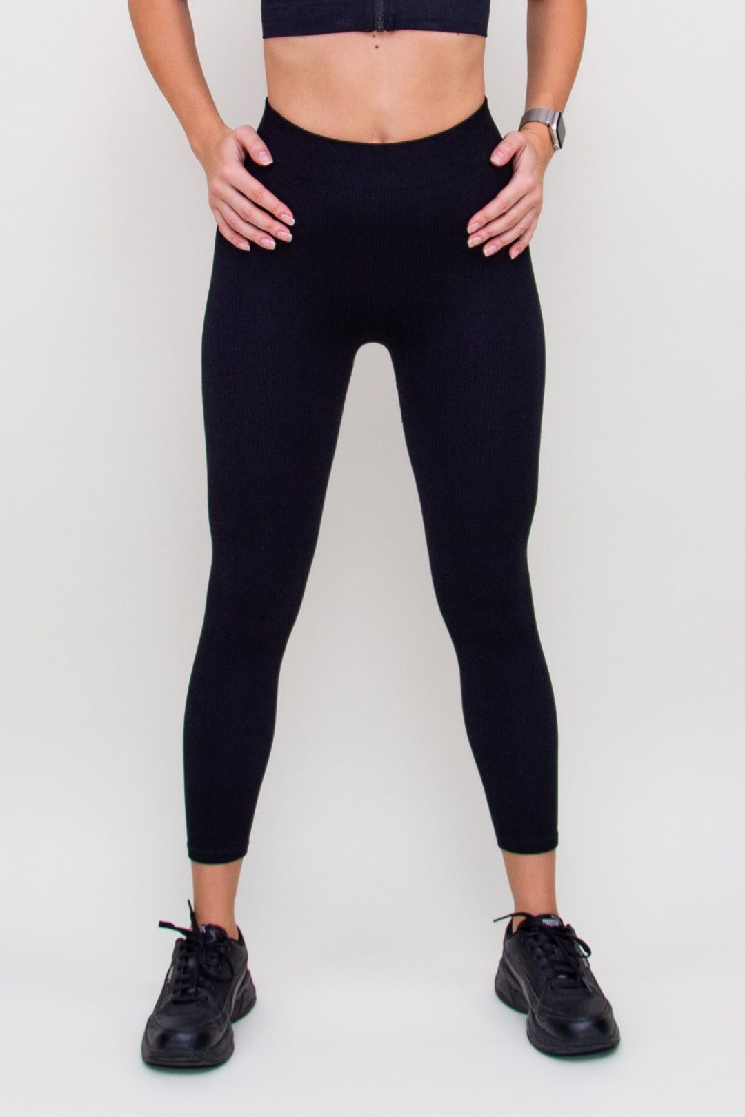 Tamprės "Knitted Leggings Black"