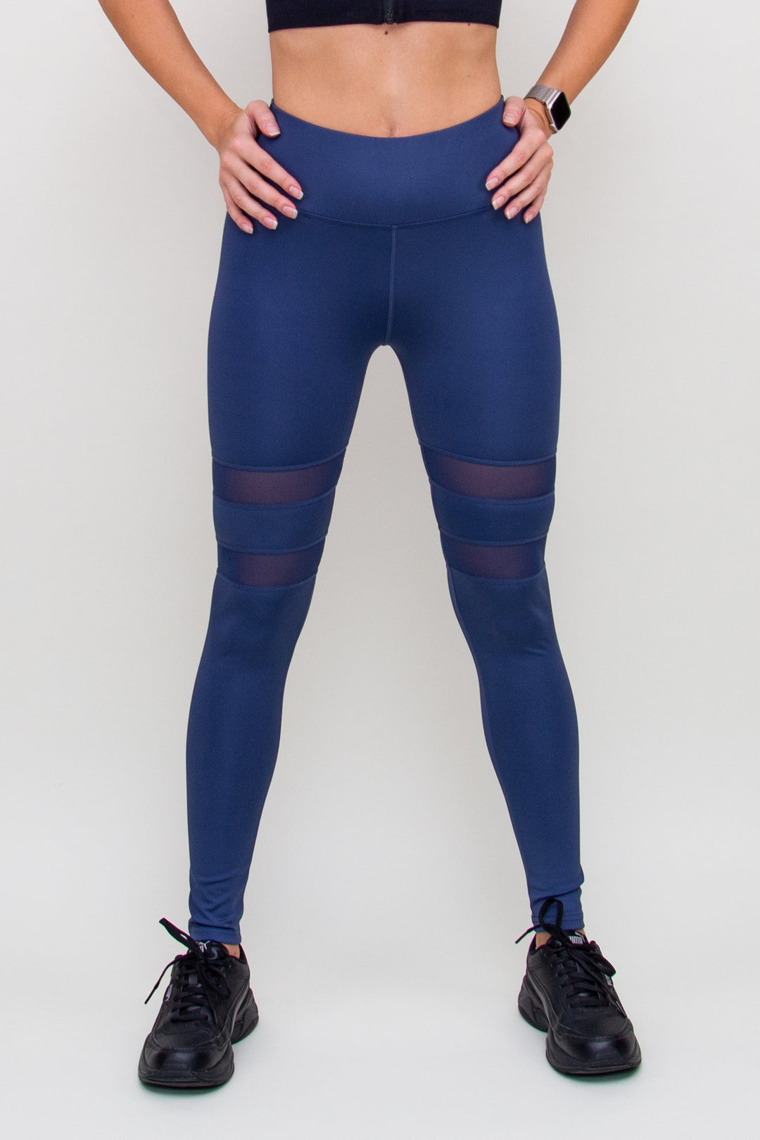 Tamprės "Contrast Mesh Navy Blue"