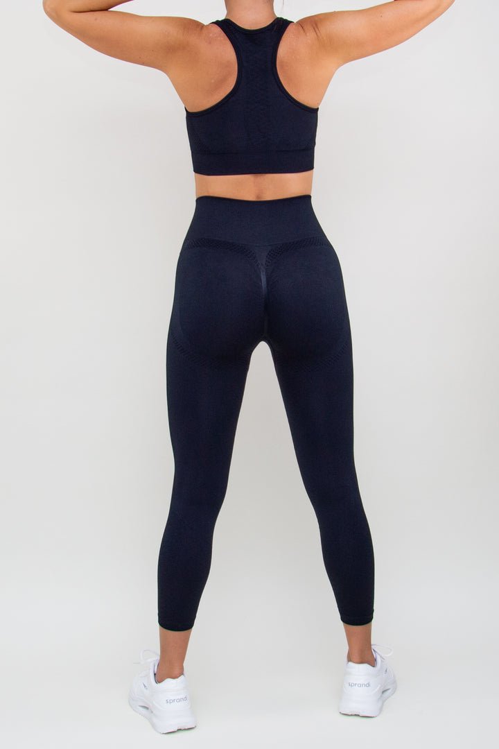 Kostiumas "Seamless Elastic Black Set"