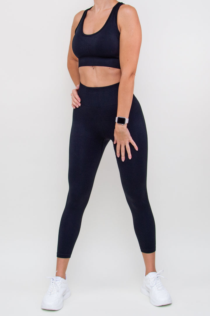Kostiumas "Seamless Elastic Black Set"