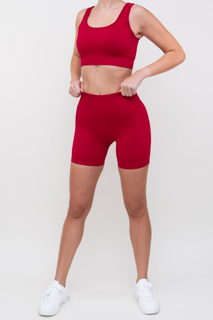 Kostiumas "Ribbed Knit Classic Set Redwood"