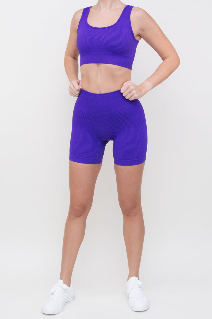 Kostiumas "Ribbed Knit Classic Set Violet"