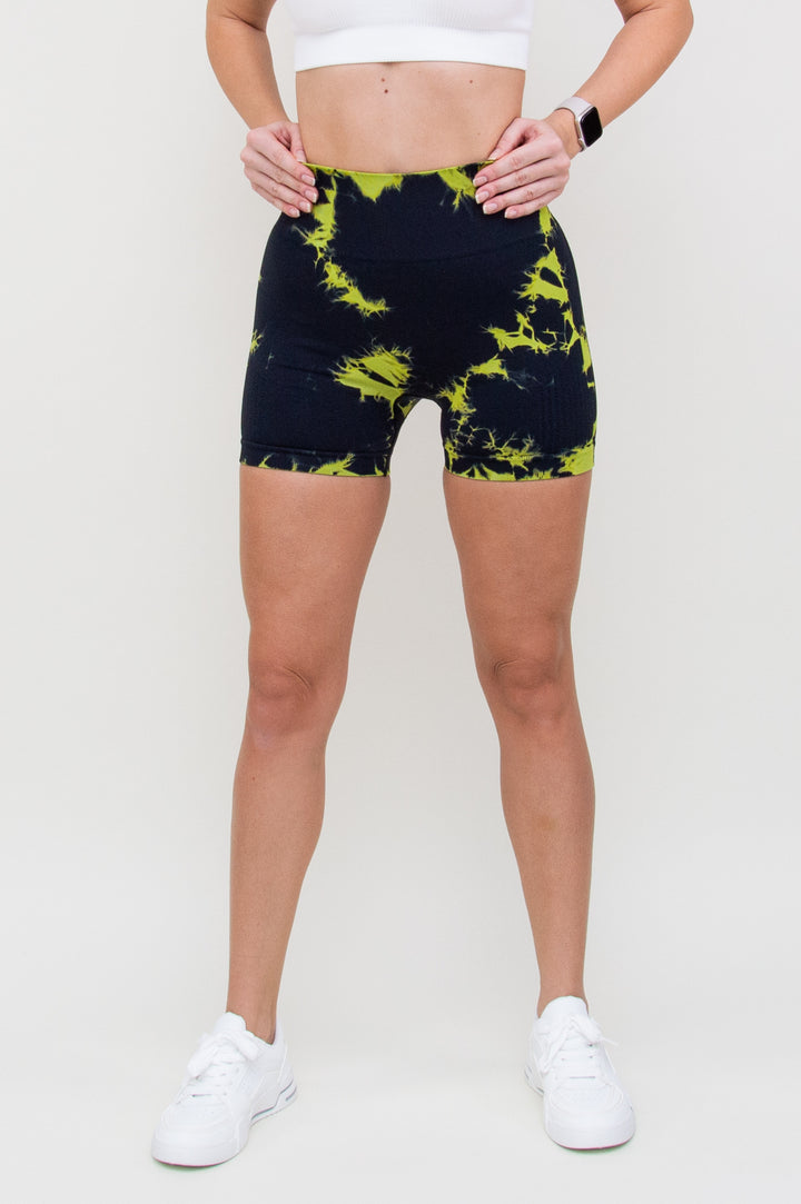 Šortai "Multicolour Black Yellow"