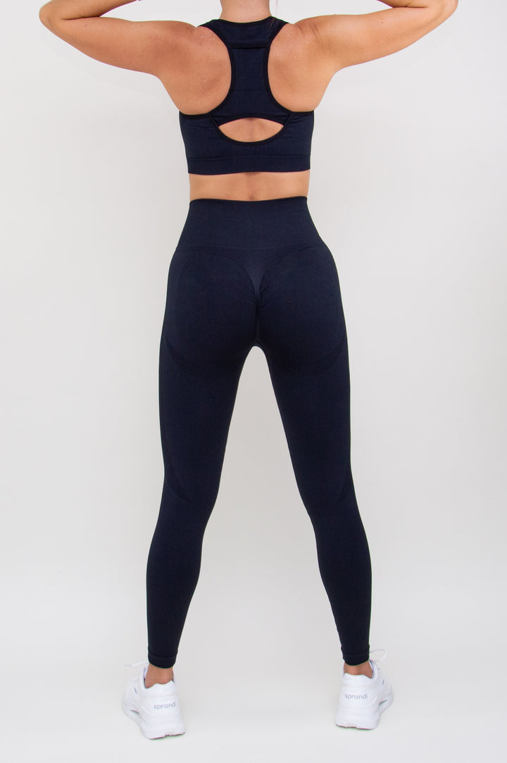 Kostiumas "Seamless High Stretch Black Set"