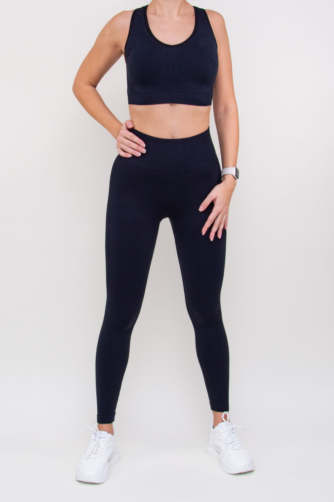 Kostiumas "Seamless High Stretch Black Set"