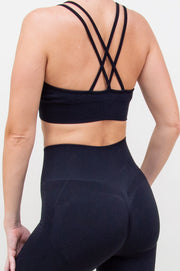 Liemenėlė "Criss Cross Backless Black"