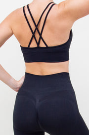 Liemenėlė "Criss Cross Backless Black"