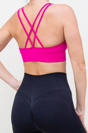 Liemenėlė "Criss Cross Backless Pink"