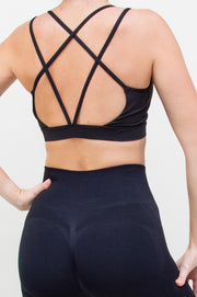 Liemenėlė "Strappy Back Black"