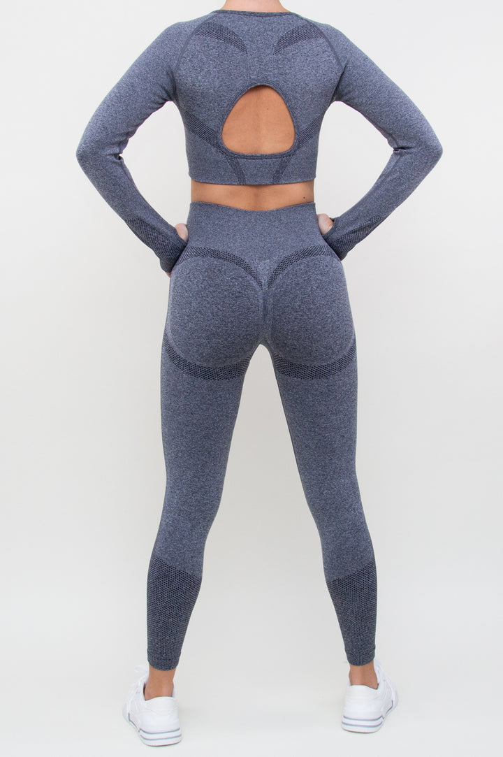 Kostiumas "Seamless Cut Back Grey"