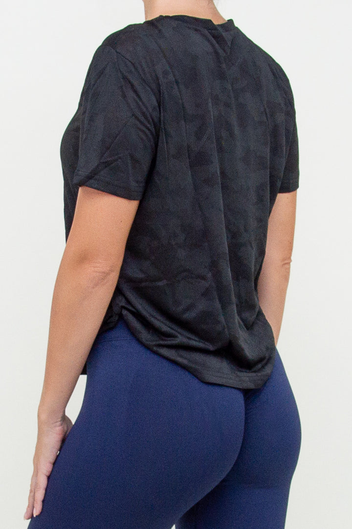 Marškinėliai "Camo Black Pattern"