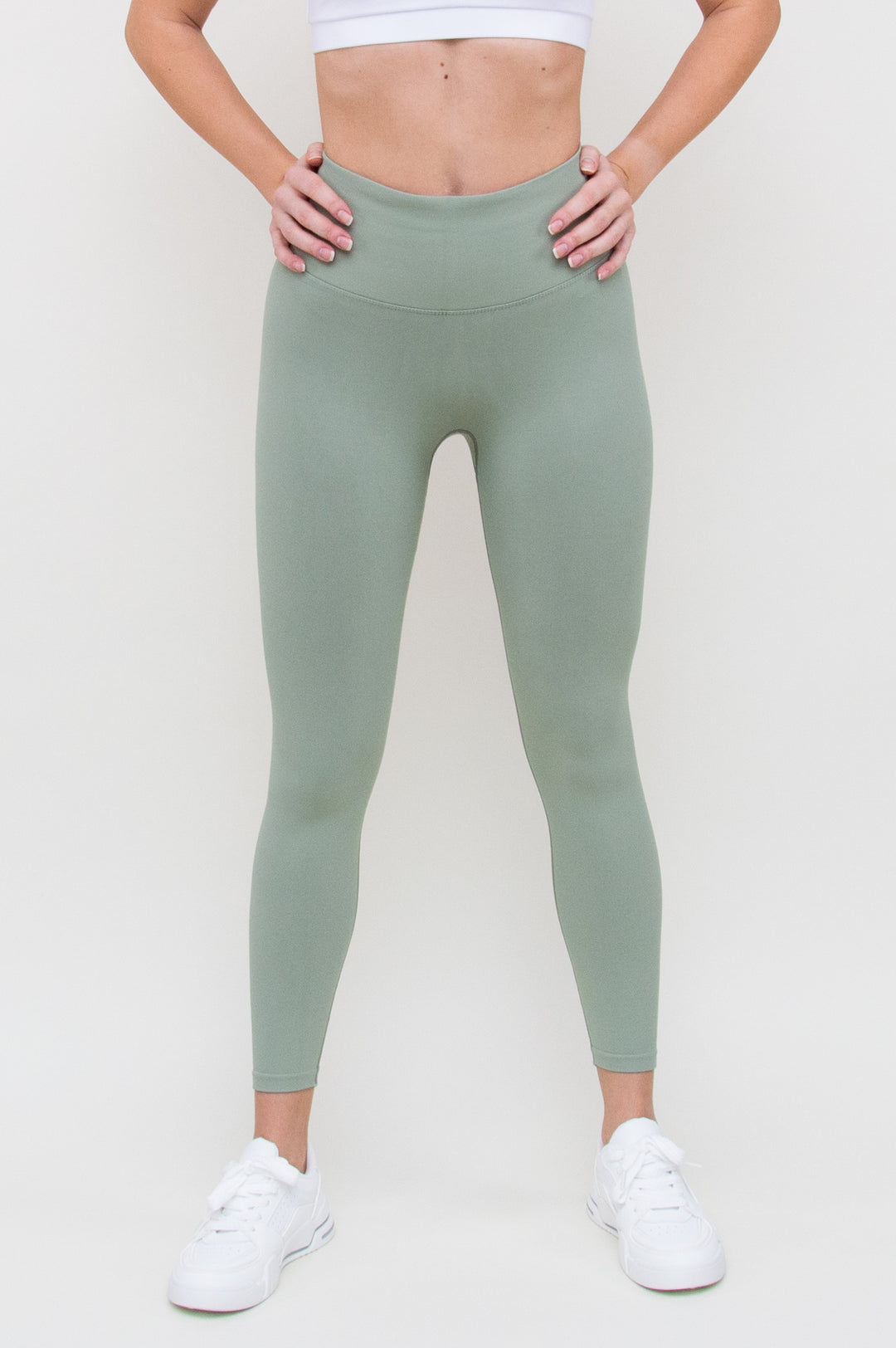 Tamprės "High Waist Compression Light Green"