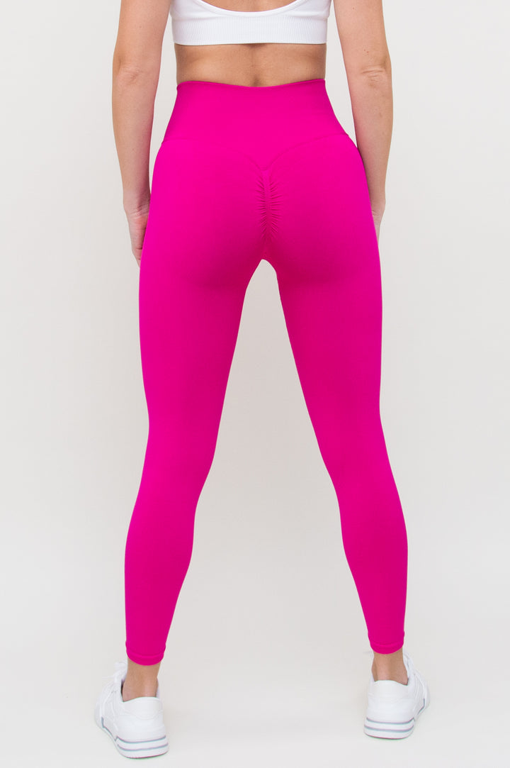Tamprės "High Waist Compression Hot Pink"