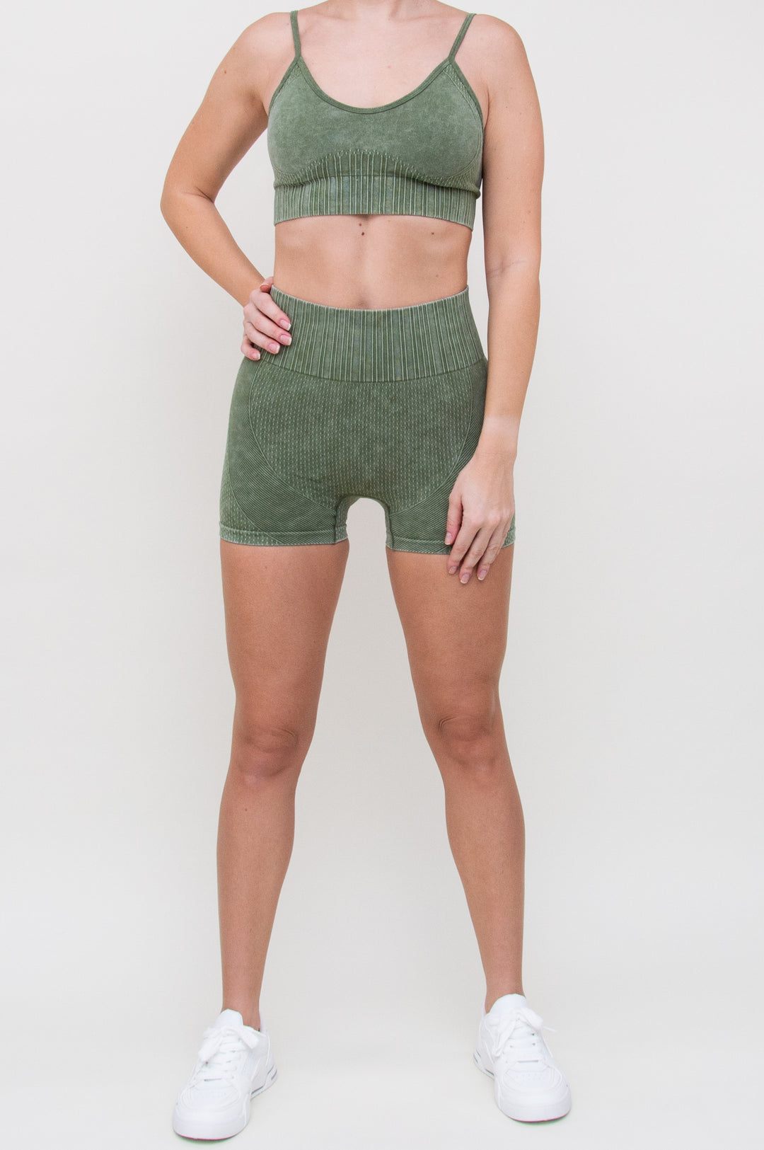 Kostiumas "Short Velvet Green"