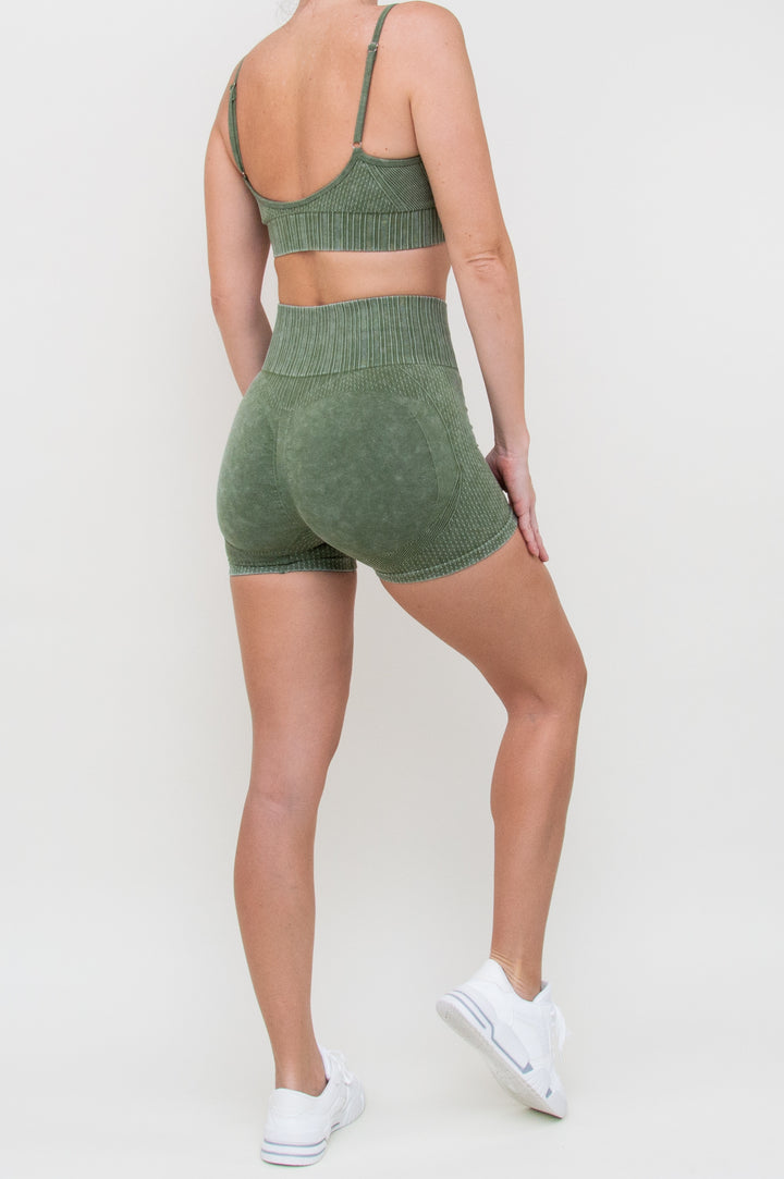 Kostiumas "Short Velvet Green"
