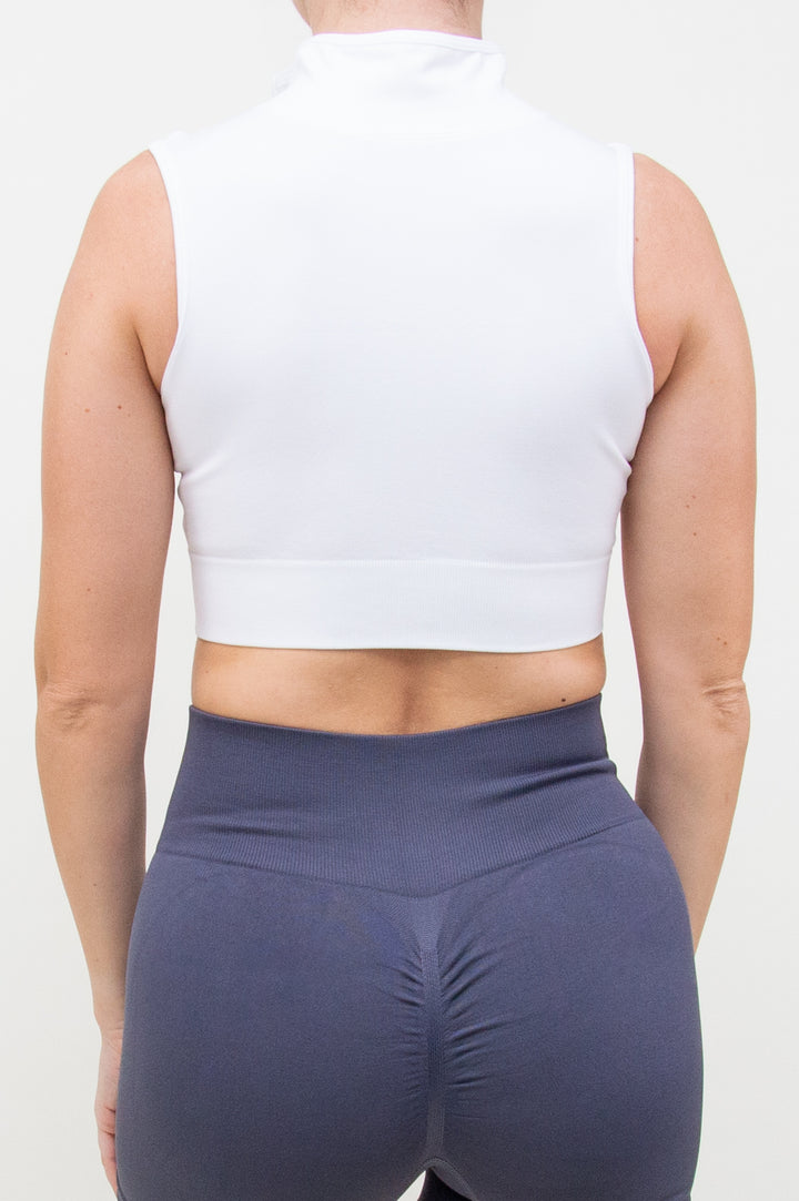 Marškinėliai "Basic Zip White"