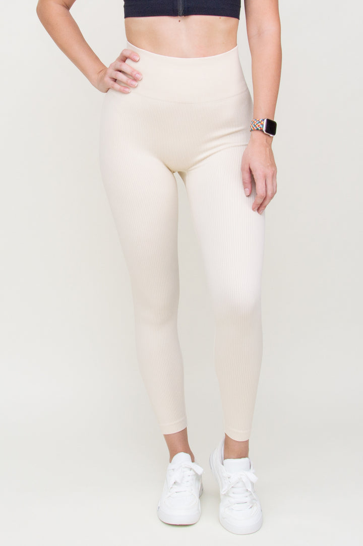 Tamprės "Ribbed Push Up Apricot"