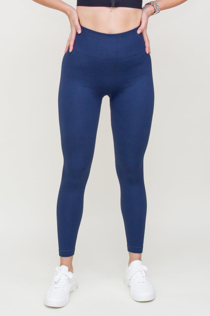 Tamprės "Ribbed Push Up Navy Blue"