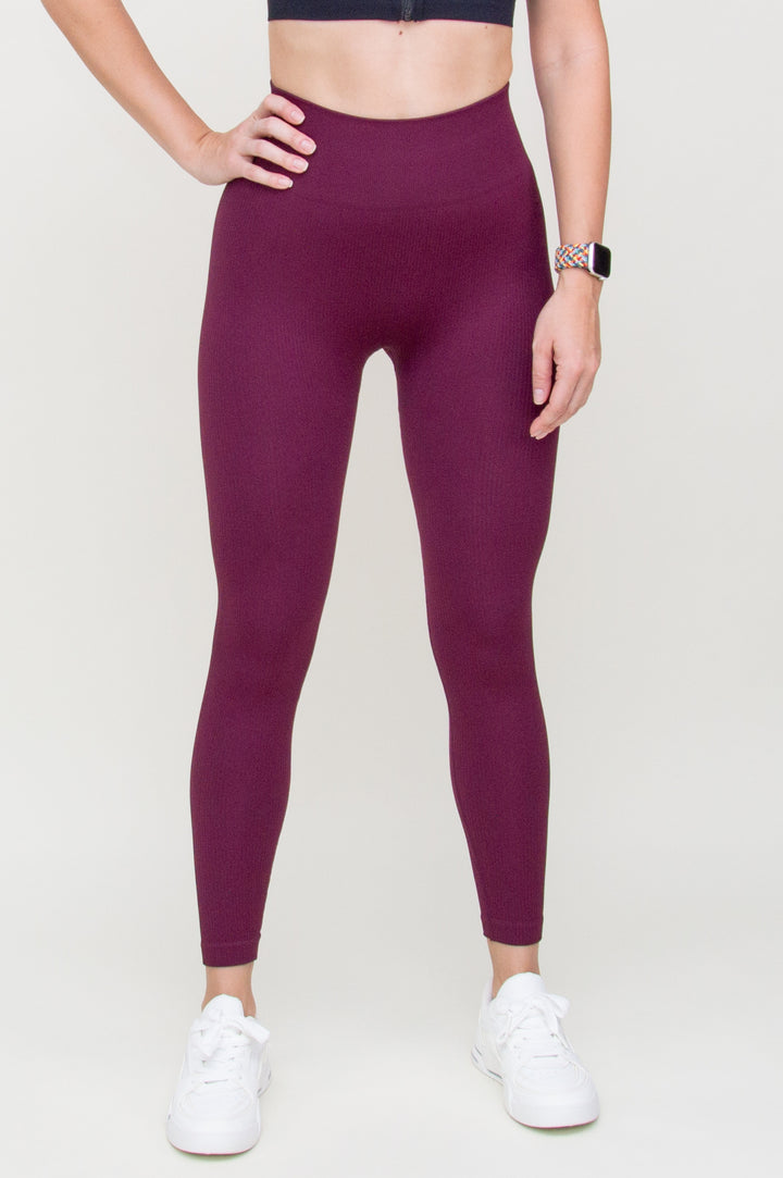 Tamprės "Ribbed Push Up Burgundy"