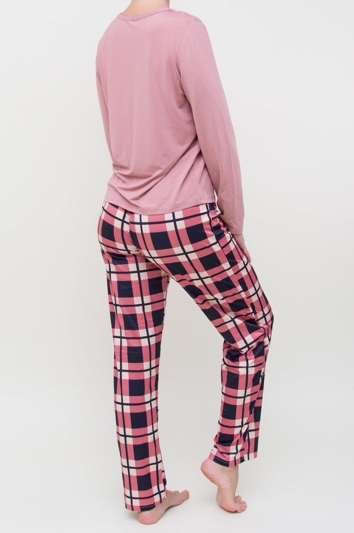 Pižama "Letter Graphic Print Pink"