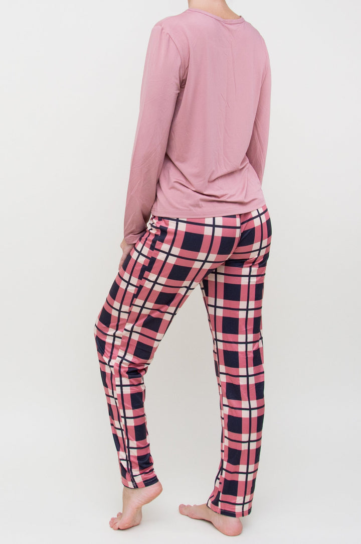 Pižama "Letter Graphic Print Pink"