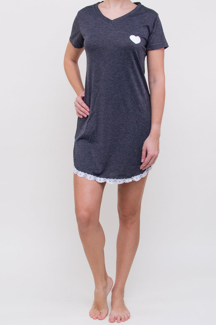 Naktiniai "Small Heart Dark Grey"