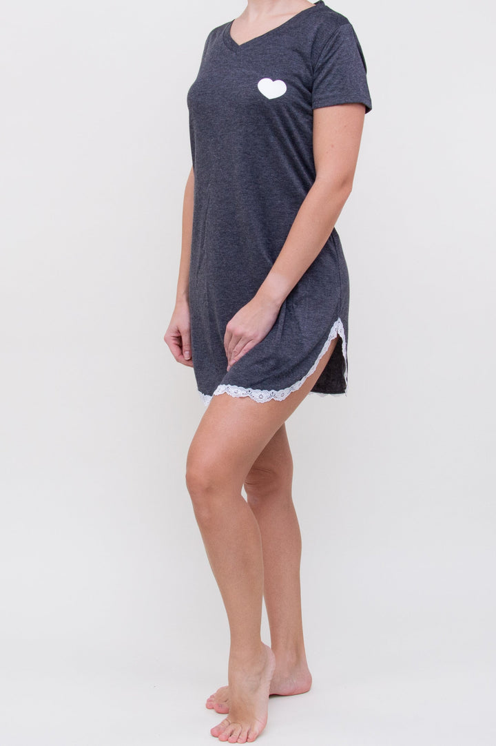 Naktiniai "Small Heart Dark Grey"