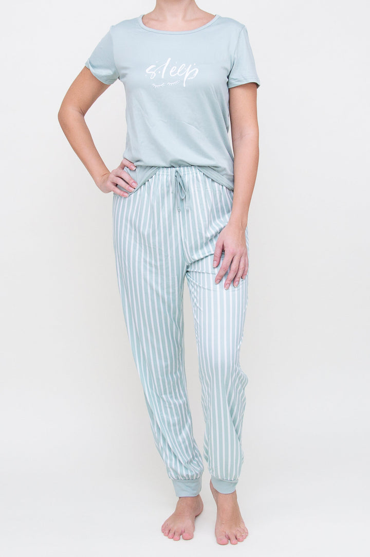 Pižama "Eyelash Green"