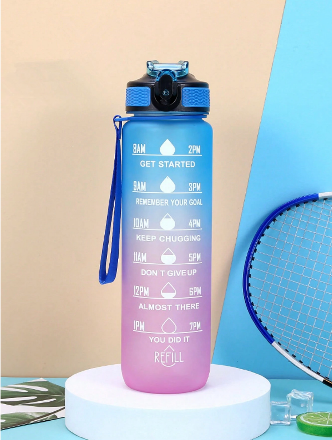 Gertuvė "Blue Pink Water Bottle"